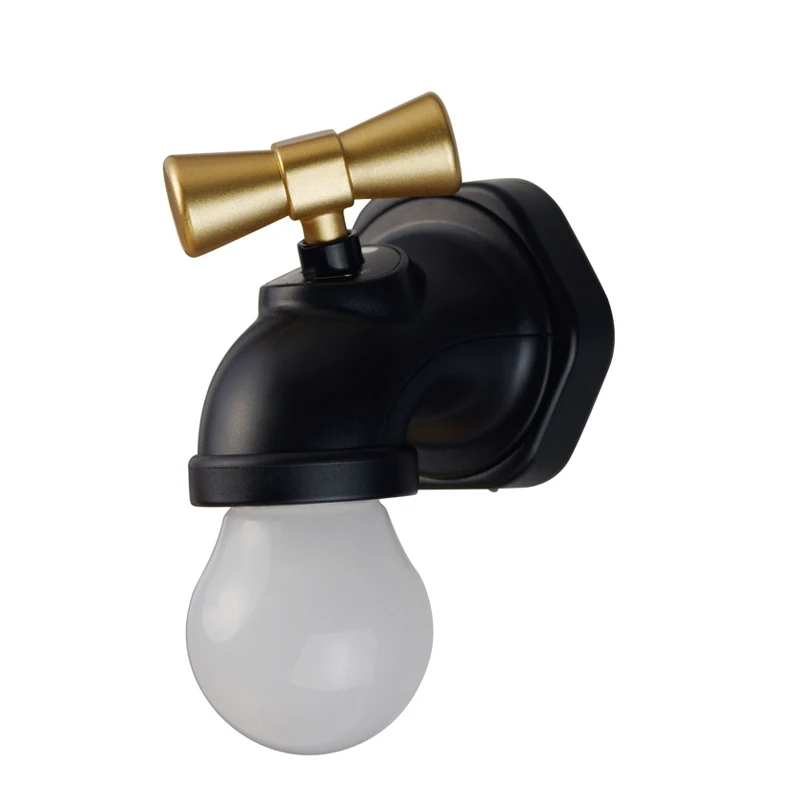 Factory Smart Design Patented Retro Classic Superb Black White Faucet LED Lamp with Battery In Charge Reading Night Light