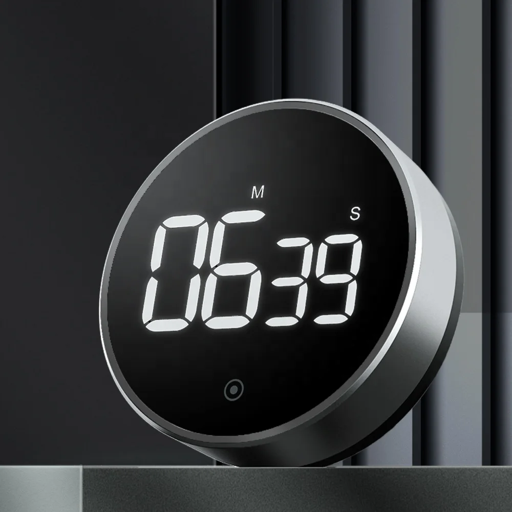 newest universal digital nordic timer run time test 12 times rechargeable kitchen led twist setting usb kitchen timer