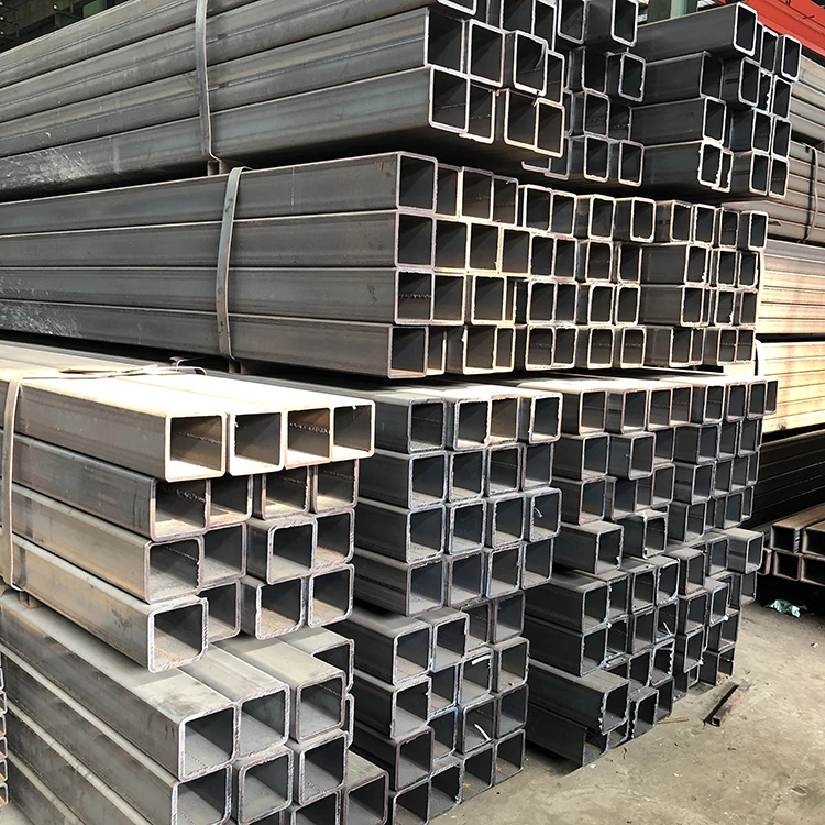 Black Carbon Square Tube Hollow carbon steel pipe fittings Section Square And Rectangular Steel Pipe
