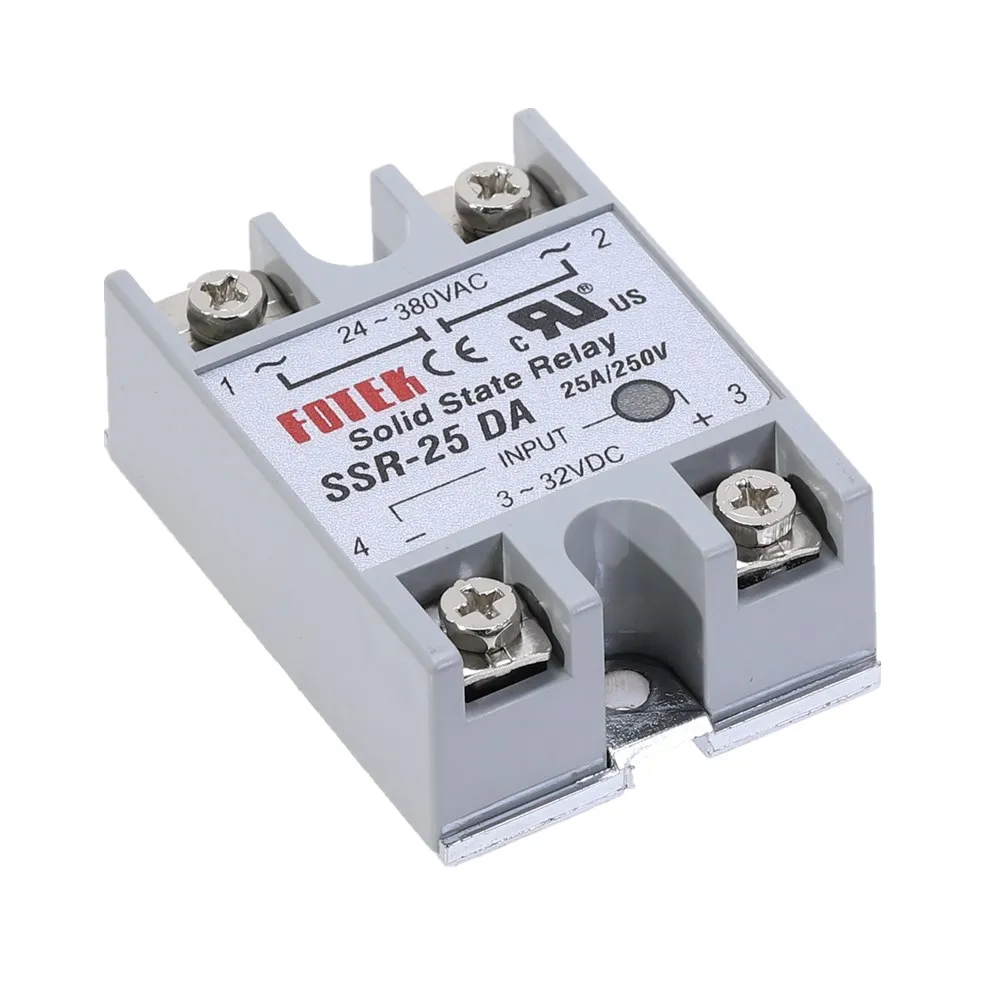 Solid State Relay SSR-25DA 25A Actually 3-32V DC TO 24-380V AC SSR 25DA Relay Solid State Resistance Regulator