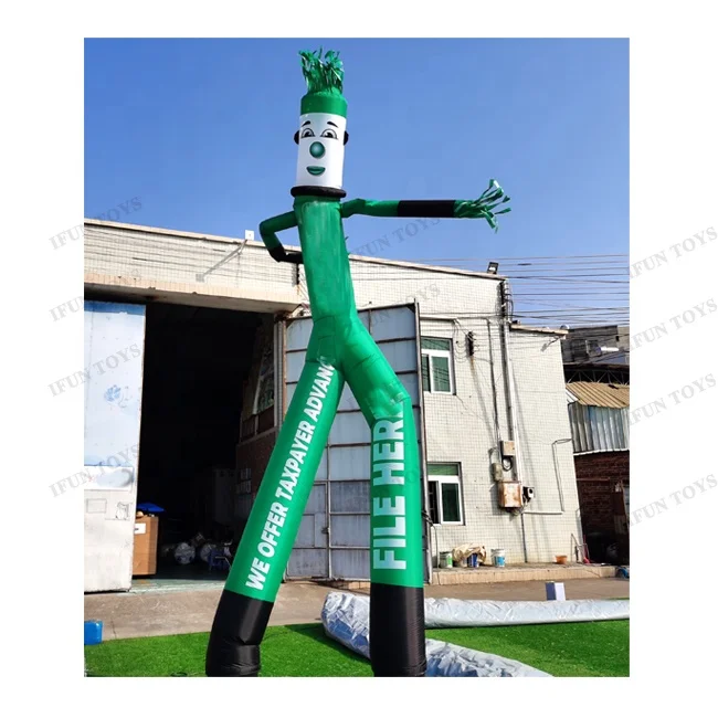 Advertising Inflatable Sky Dancer with Two Legs Air Dancer Dancing Man Puppet with Air Blower for Event Party