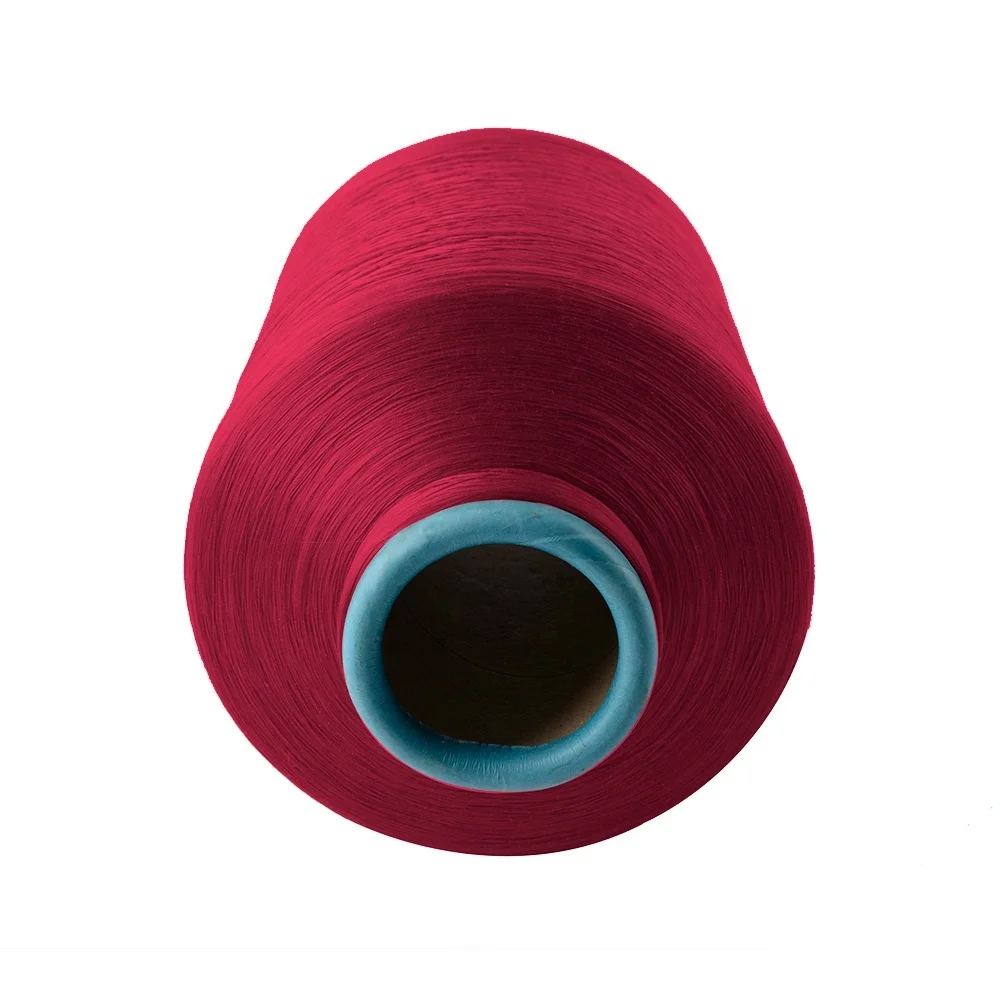 Wholesale factory price 150d 48f polyester spun elastane korean DTY yarn