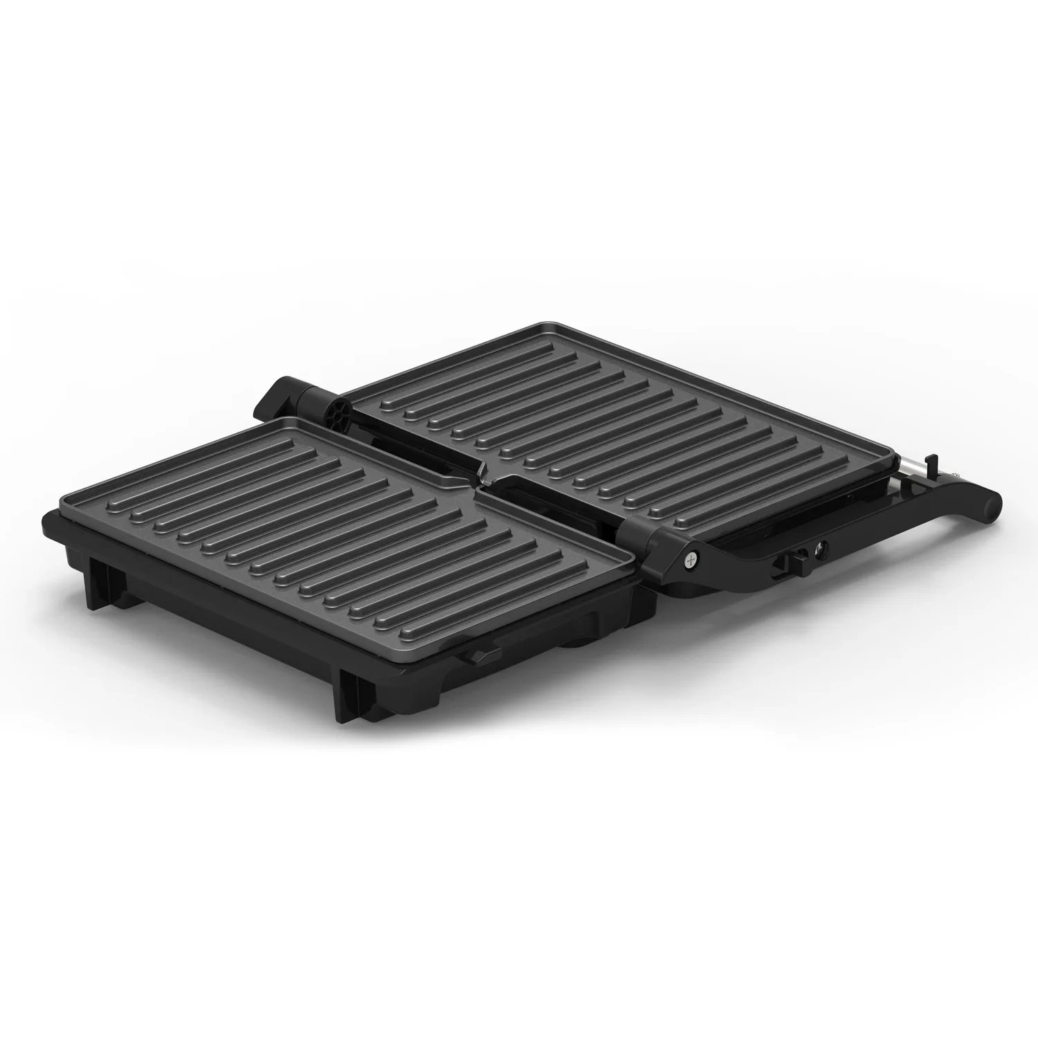 1000W Sandwich Maker, Electric Sandwich Press Machine 2 Slice Double Big Contact Panini Grill Double Contact Grill