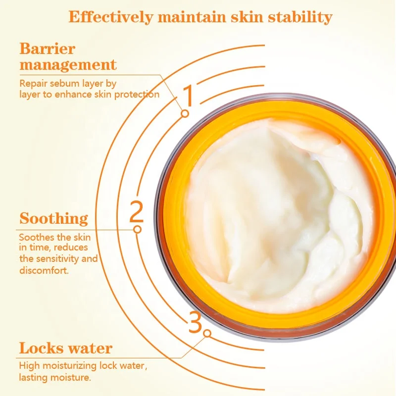 Brightening Whitening Vitamin C Night Face Cream Private Label Oem Organic Anti Wrinkle Puffiness Vitamin C Cream Face Repair
