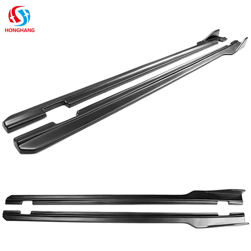 Honghang supplier produces carbon fiber auto spare parts side skirts for Dodge challenger 2012+