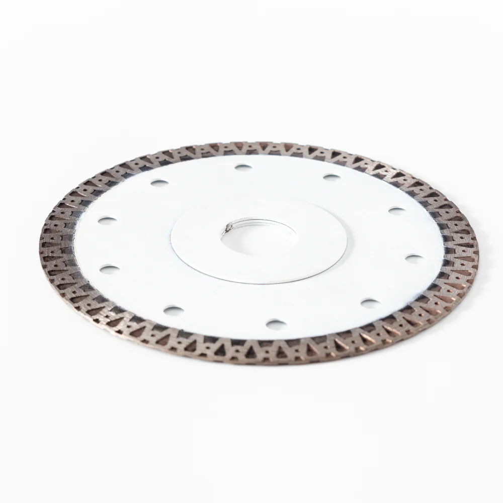 4.5inch115mm diamond blade hot press super thin A-turbo diamond saw blade cutting disc with flange for tiles ceramic porcelain