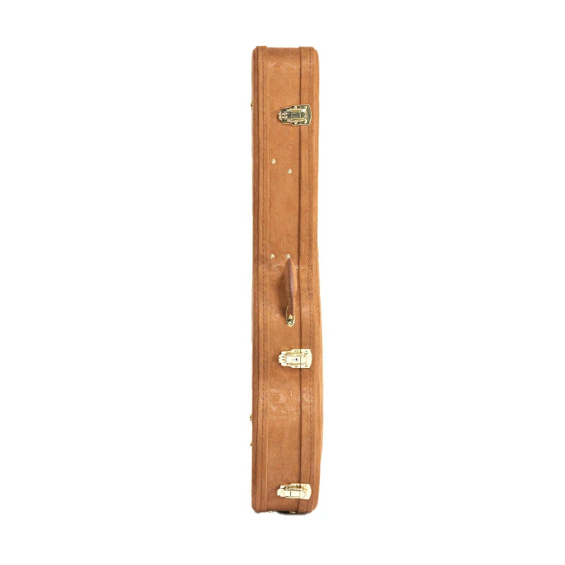 Hot Selling Leather Wooden Waterproof Shockproof Guitar Case Leather Handle Straight Professional Hard Case