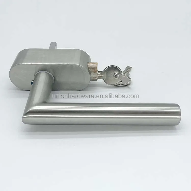 SKG Standard L shape Stainless steel casting window handle with key, lockable door window handle,sliding window handle