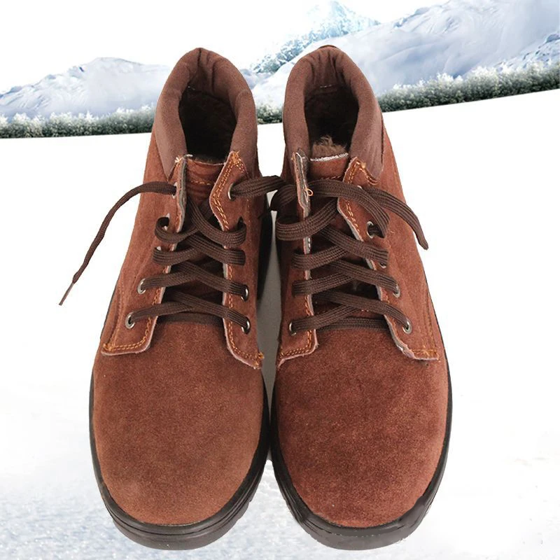 Welder plush, thickened, anti scalding, cold and warm winter lightweight work shoes