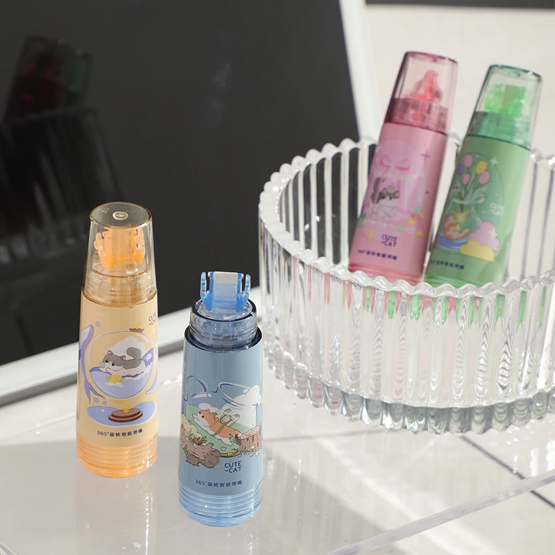 Factory OEM  customization  cute  small  mini correction supplies  transparent  Refillable  kid student correction Tape