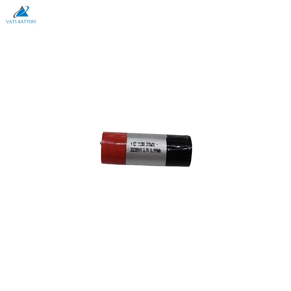Factory 11280 270mAh 10280 li ion battery 3.7V 270mAh 3A cylindrical lipo battery