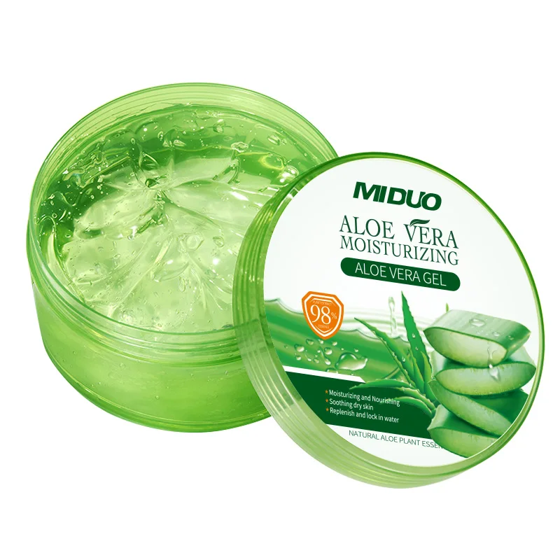 OEM 300G Real Hair Growth Korean Soothing Moisture Whitening Pure Bulk Aloe Vera Gel For Skin