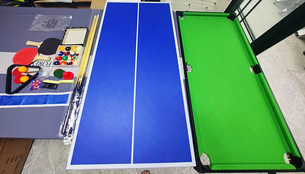 4 в 1 складной многофункциональный бильярдный стол CHRT для тенниса и хоккея с шайбой