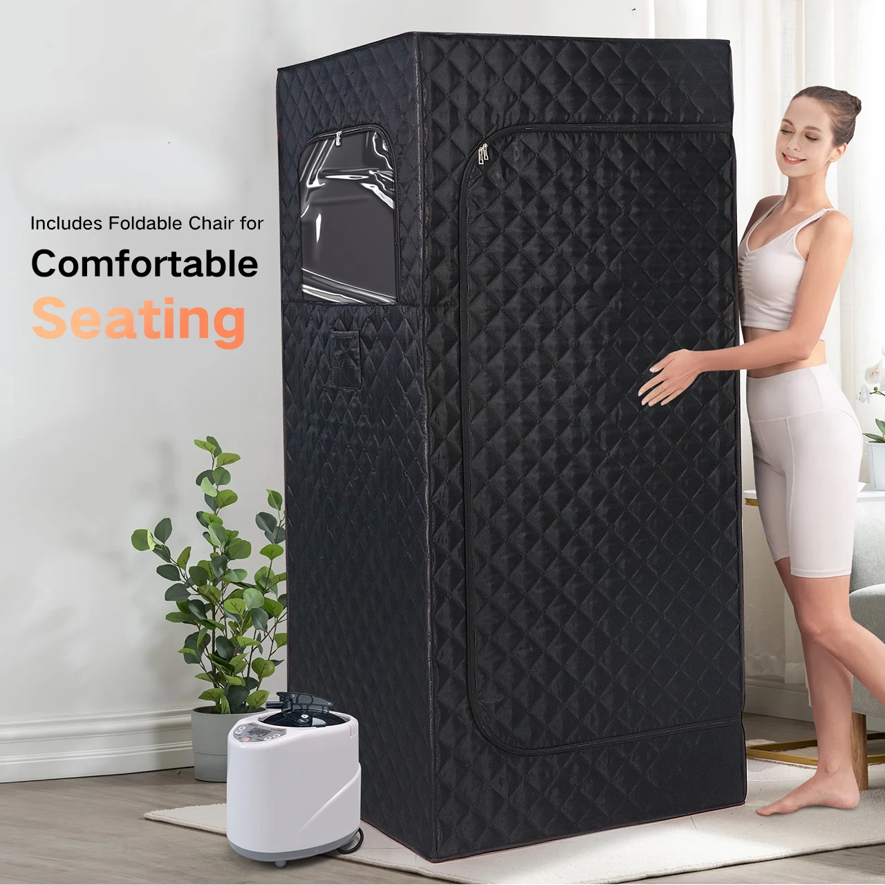 FUMEI Corner Steam Sauna Box Full Body Slimming Detox Portable Sauna Tent 1000w Folding Heating indoor Sauna
