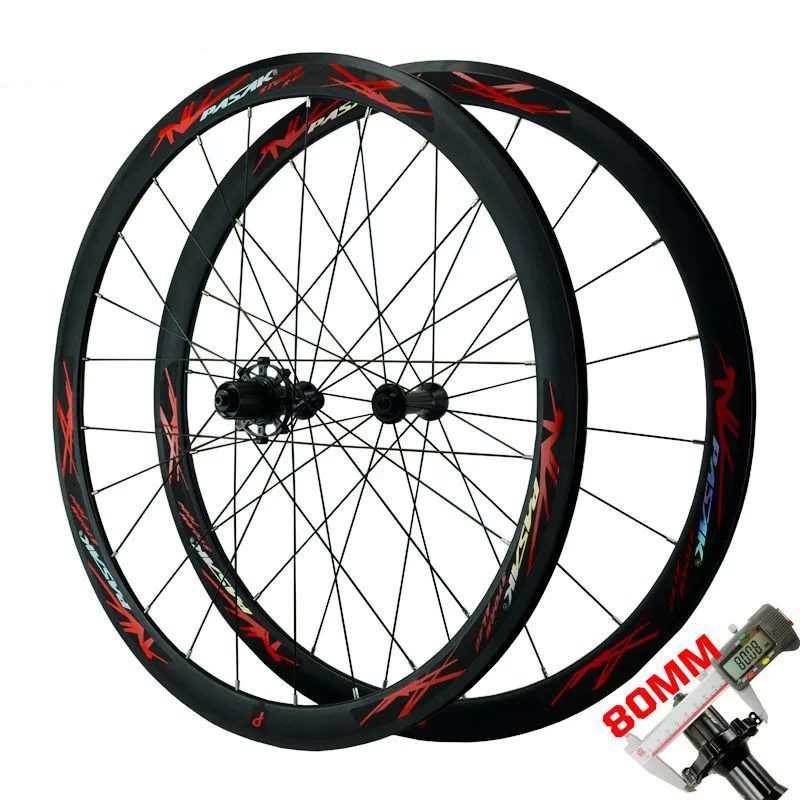 Hot Sale PASAK 40mm 700C Aluminum Alloy Road Bike Wheels Bicycle Front 20H Rear 24H 12 Speed Clincher Rim 6 Claw Wheelset