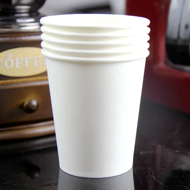 hot sale White paper cup 8oz stock Private family customized disposable double ironing 8oz paper cup custom printing