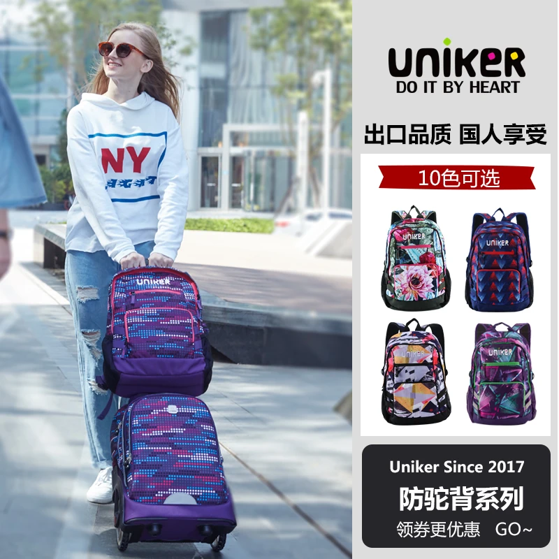 UNIKER School Backpack Book Bags for School Girls
