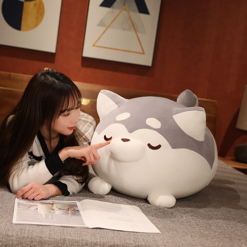 Kawaii собака плюшевая игрушка на заказ мягкая набивная подушка животное мультяшная