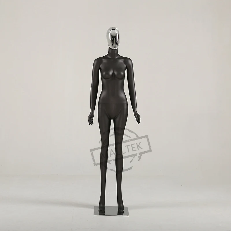 Fashion Electroplated face fiberglass Female Mannequin Full-Body Model