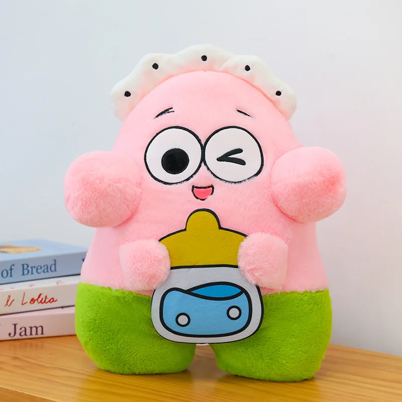 Cute Sponge Bob SquarePants Doll and Pai Daxing Doll Small Snail Plush Large Bed Pillow Doll