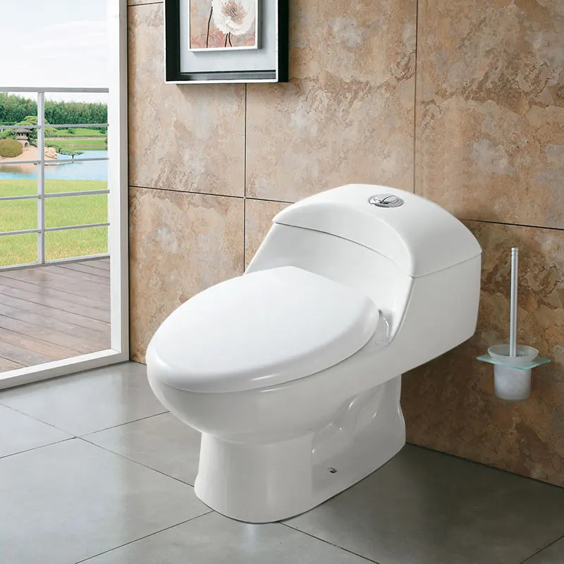 Modern s trap siphon-jet floor standing bathroom wc ceramic washdown siphonic one piece toilet water closet