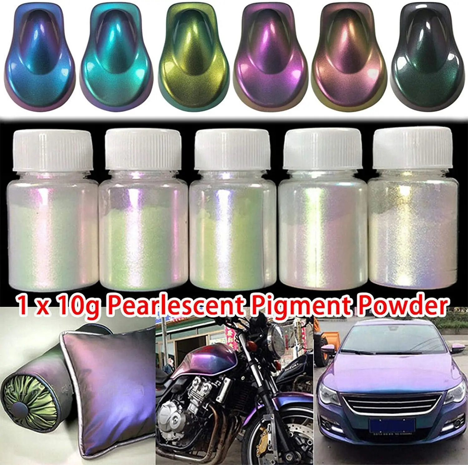 Nail Art Makeup Chameleon Pigment Angle Change Pearlescent Powder Epoxy Slime Car DIY Spray Paint Color Change