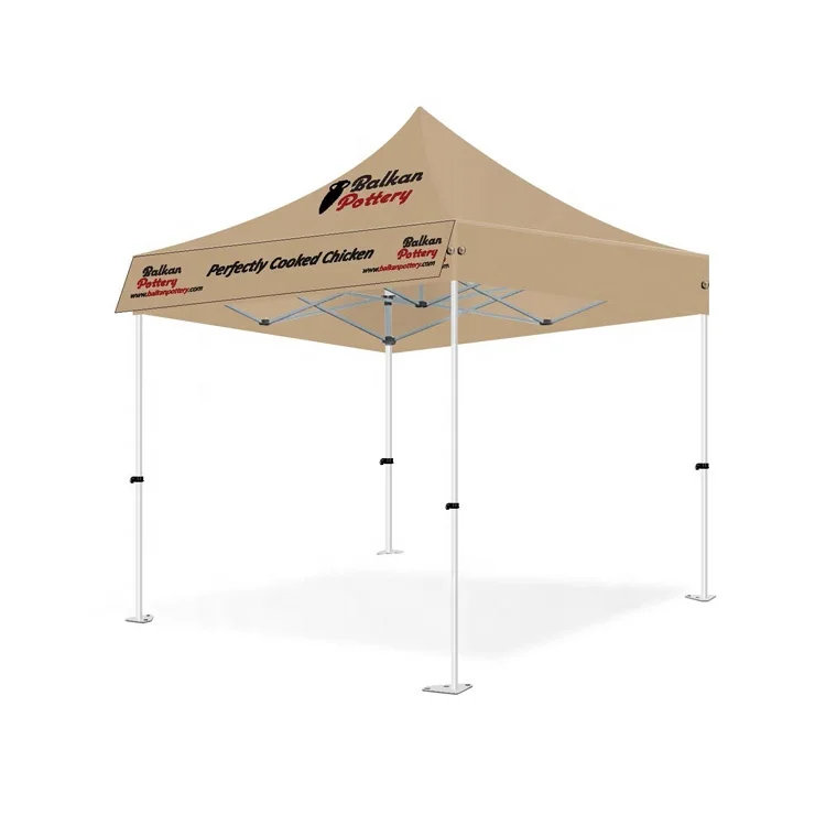 
10x10 Custom logo design sun protection folding gazebo for outdoor activities 
