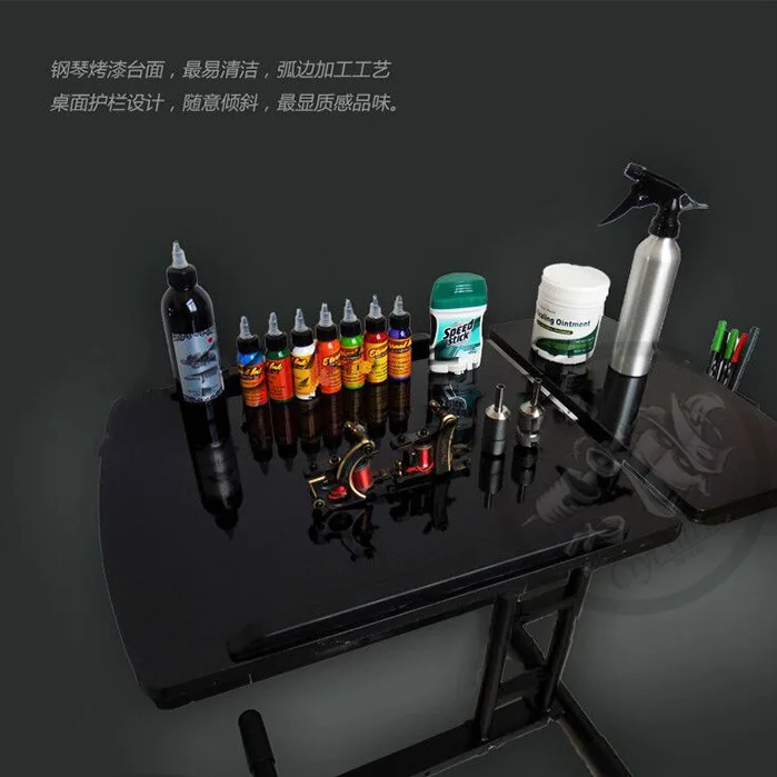 hot sell tattoo table high quality portable tattoo workstation Adjustable and rotatable tattoo station Adjustable rotatable