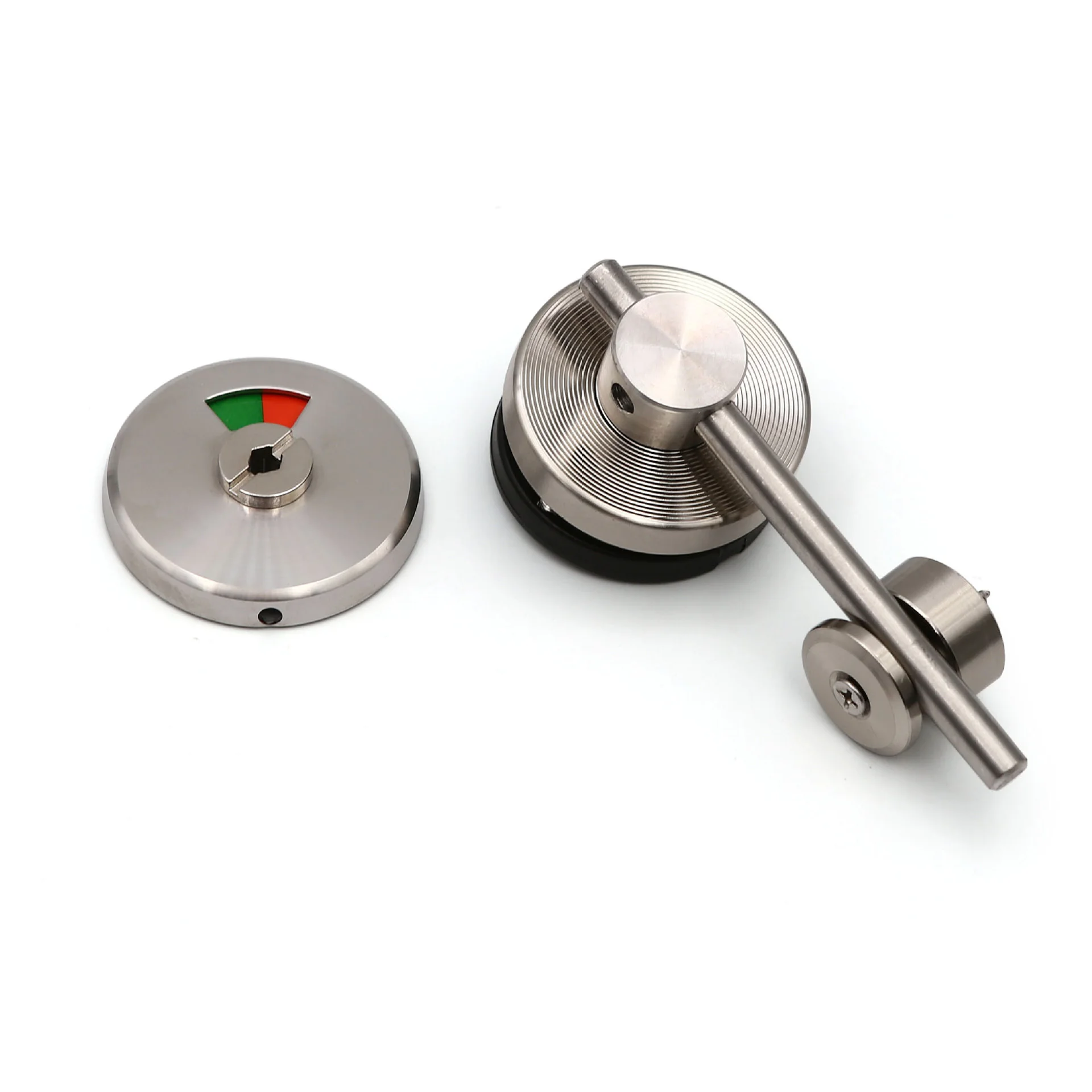 Heavy Duty MKHTIL05 WC Cubicle Hardware Factory Stainless Steel SS 304 Toilet Cubicle Door Locks For Restroom