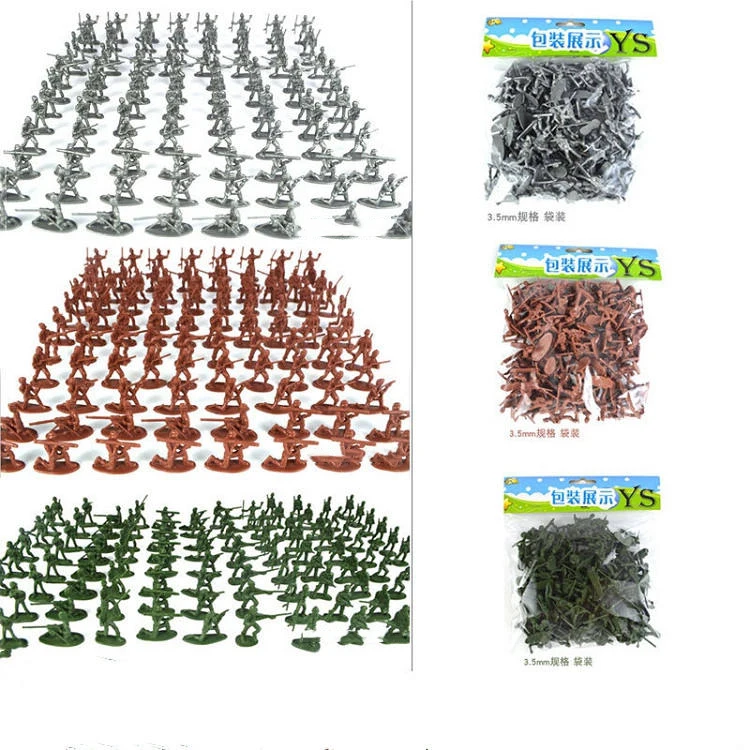 3cm Army Troop Figure Battle War DIY Scene Model Children Kids Toy Figures Adult Funny Collection Plastic