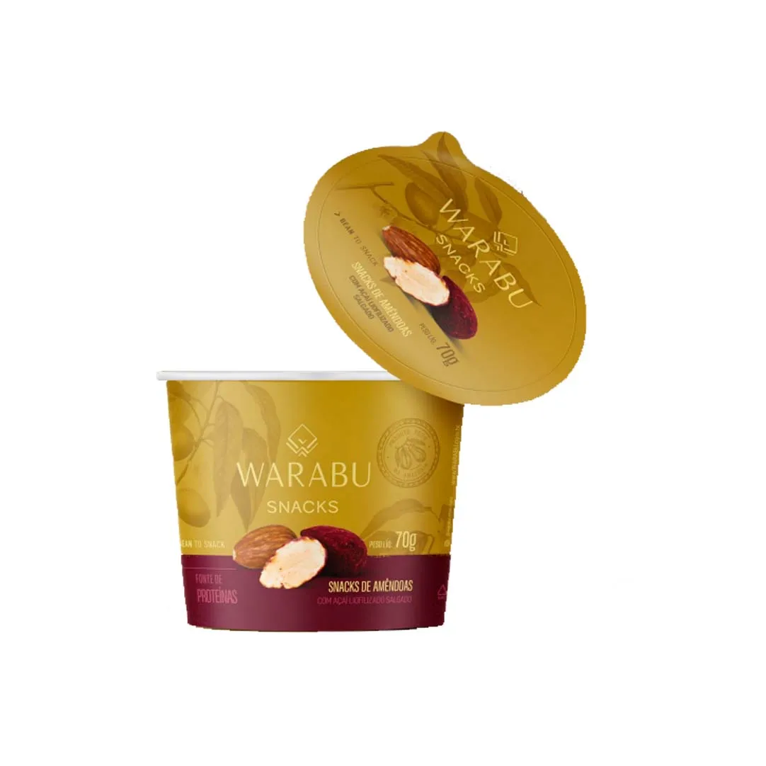 Миндальные закуски с сублимированной ягодой асаи 70 г-миндаль Восстановленный Асаи