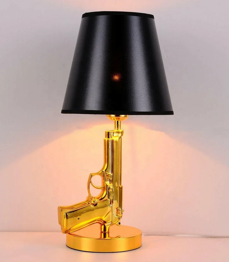 
AK47 gun table lamp Energy efficient modern floor lighting bedroom standing light table lamp 