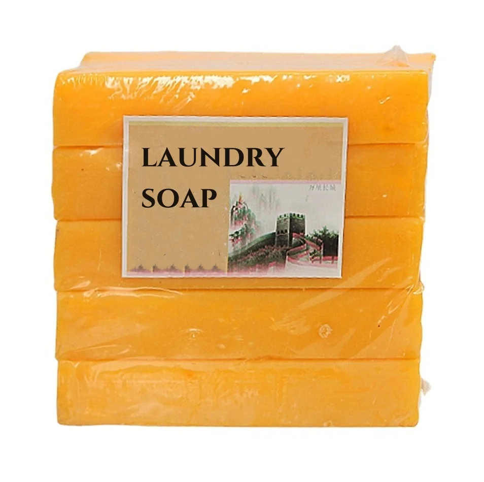OEM Customizable Brand High Quality Mild Transparent Laundry Soap Bars Solid Shape Large Output Low MOQ for Washing Products