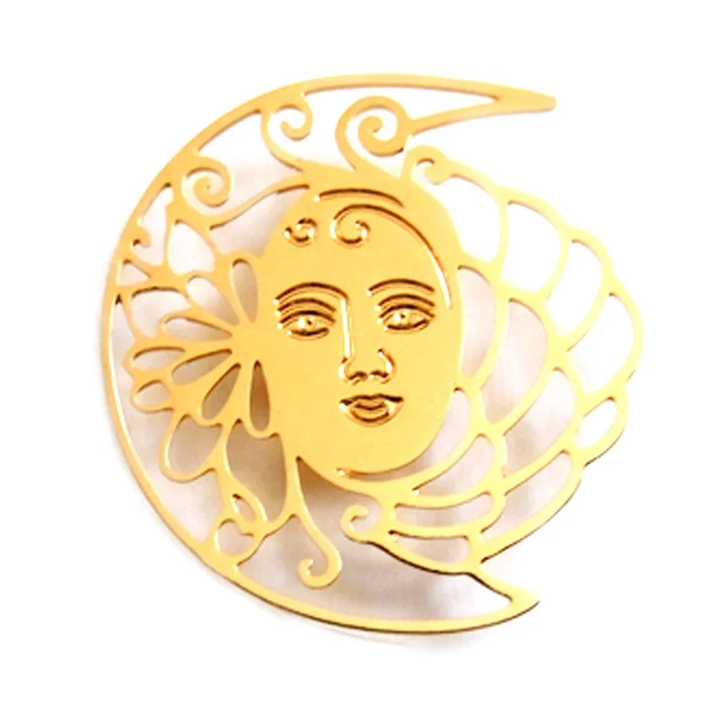 Wholesale custom cartoon moon face lapel pin hard enamel anime badge