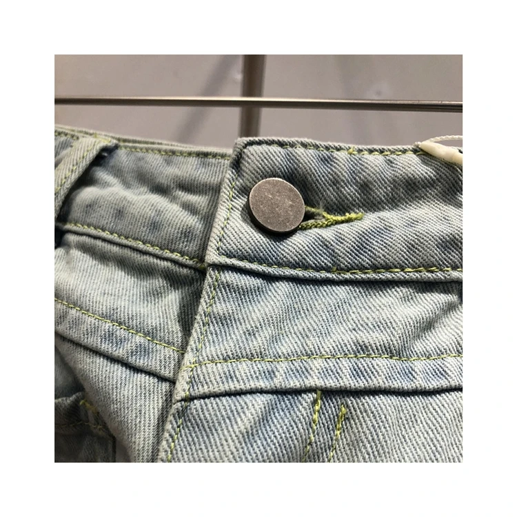 Factory price high waist denim slim Korean fashion casual college straight