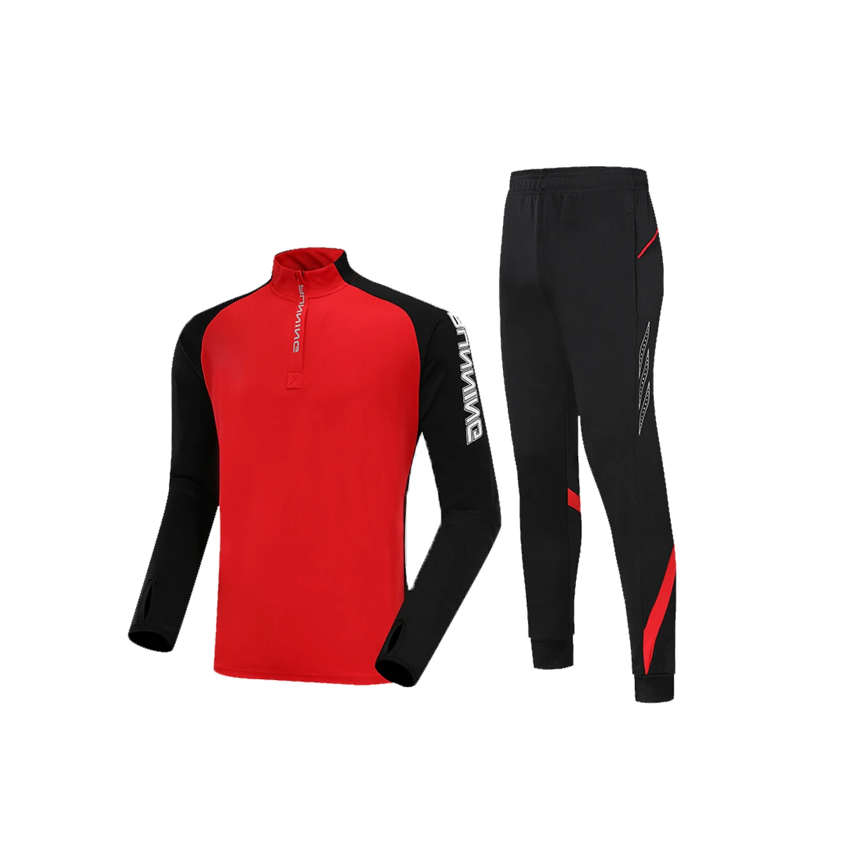 Пустой спортивный костюм куртка и штаны для фитнеса осенний одежда спортзала мужской молодежи