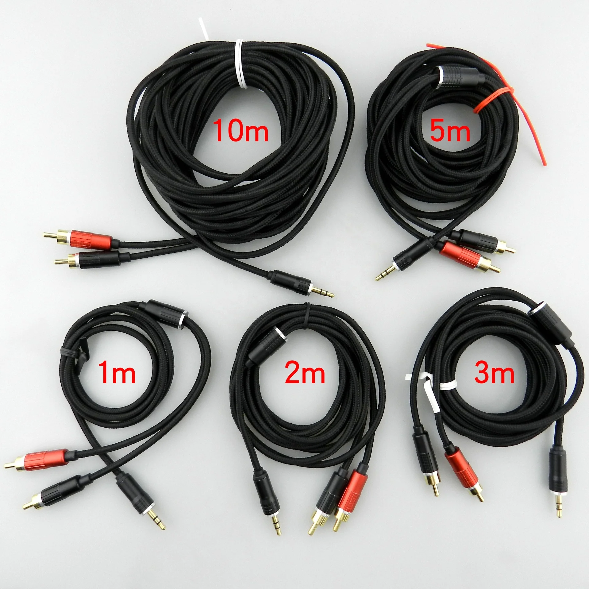 RCA кабель 3,5 мм разъем на 2 RCA Aux аудио кабель 3,5 мм на 2RCA мужской адаптер сплиттер для ТВ коробки apple TV динамик усилитель телефонов