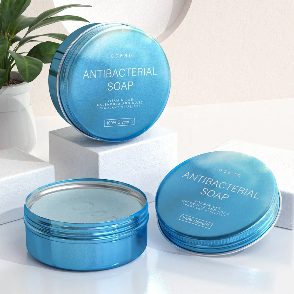 100ml 3.3oz soap packaging metal soap bar container aluminum soap tin