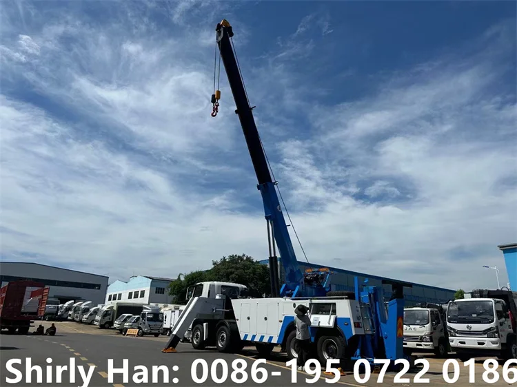 ISUZU GIGA 8*4  LHD 50 Tons Rotator Wrecker Towing Truck Crane Mounted Road Rescue Tow Truck