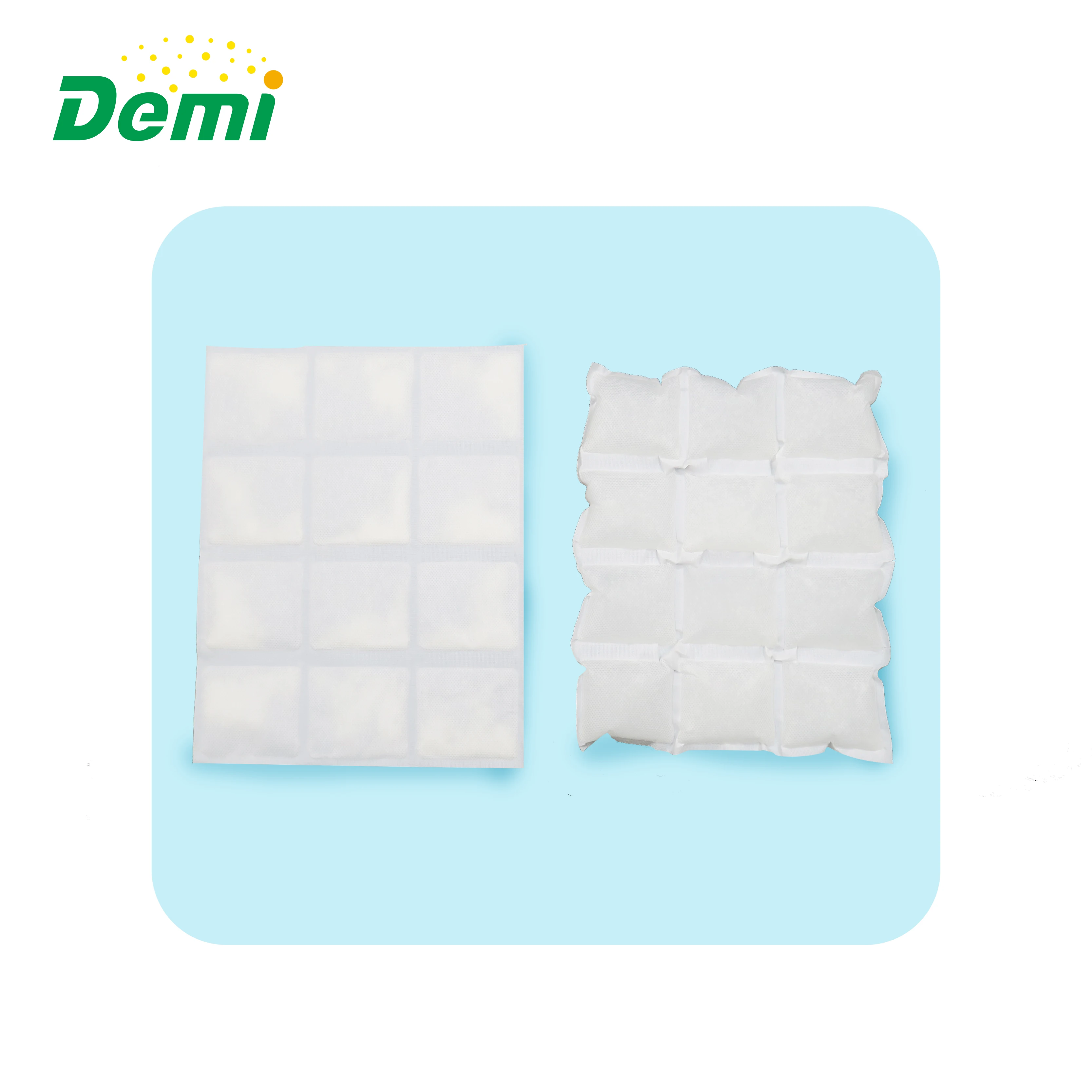 Hot Sale Absorbed Water Hot and Cold Pack Cube Bags Sheet Dry Ice Pack  small fresh keep ice packs ice packs for shipping
