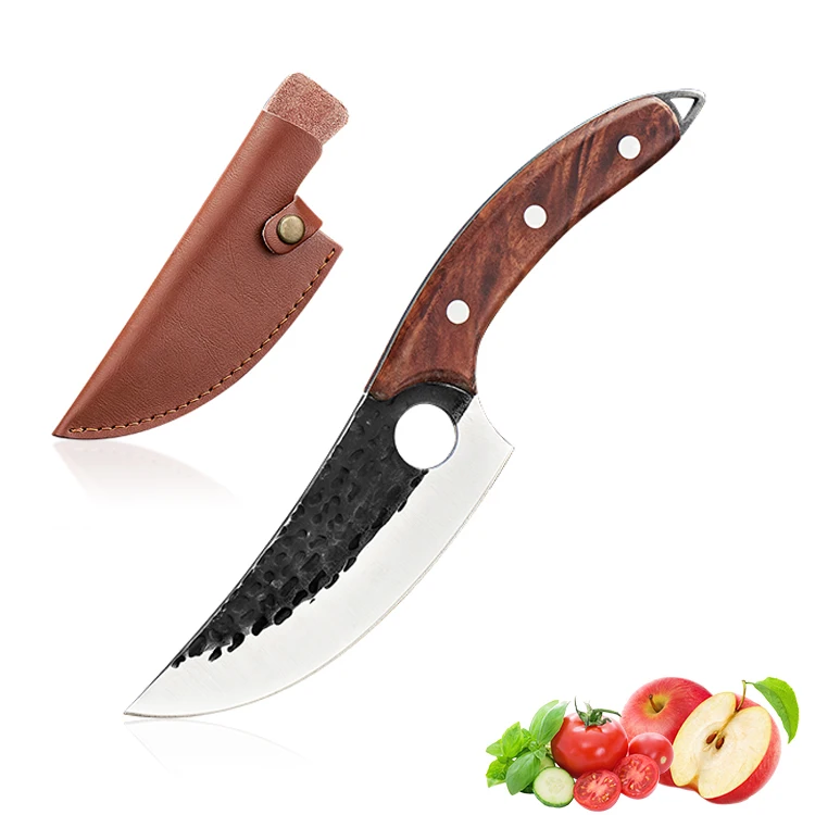 OEM Kitchen Knife 8 inch Stainless Steel Butcher Knife Wooden Handle Kitchen Cleaver Knife Cutting Meat Chopper