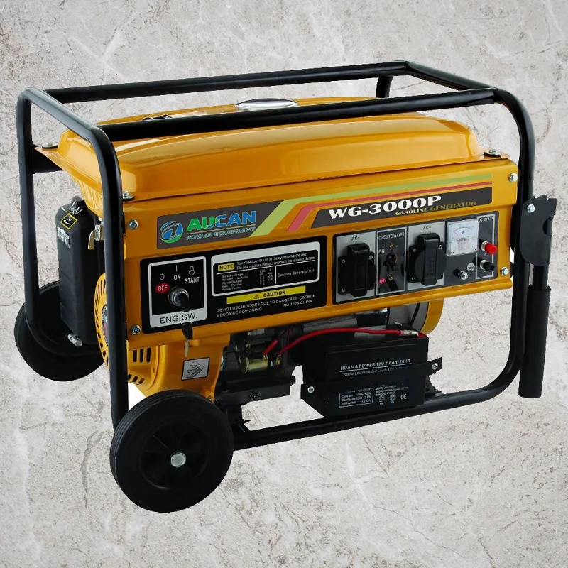 Hot Sale 3KW Gasoline Generator Electric Start For Home Backup