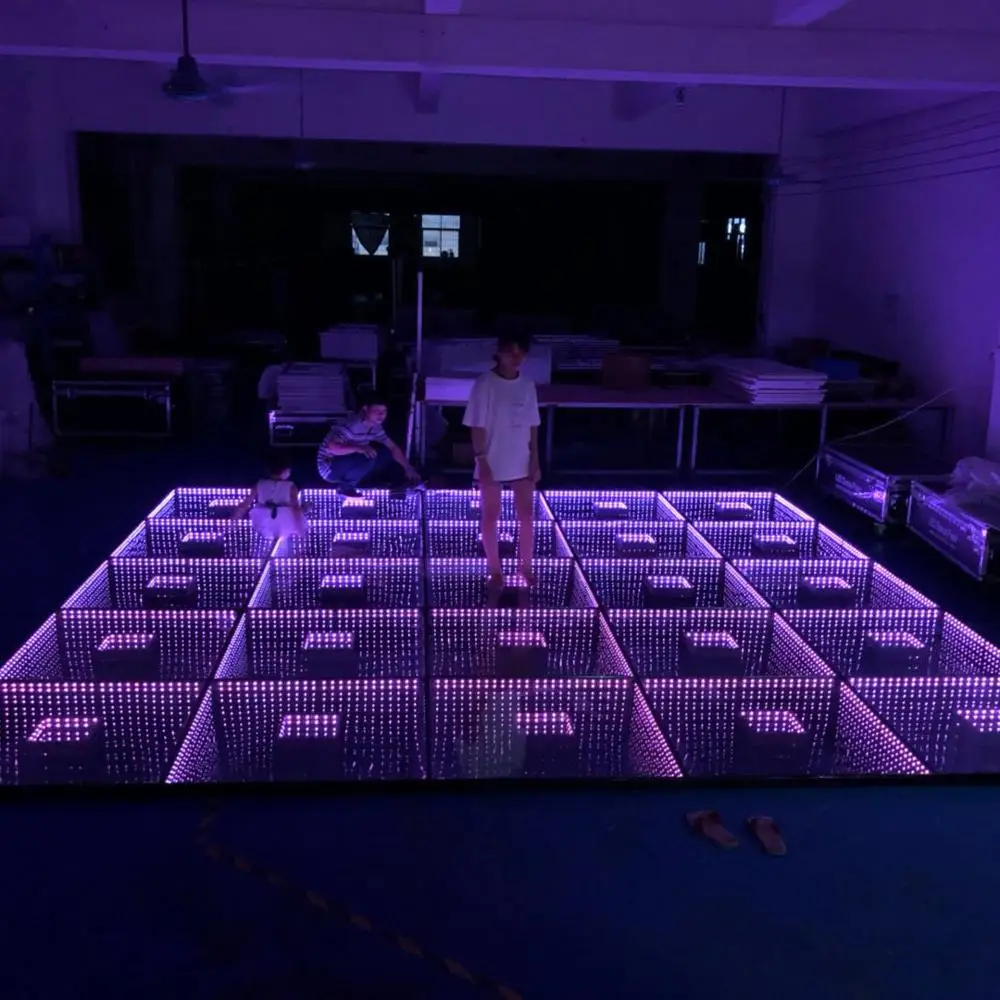  Лидер продаж на Amazon 3D двойной туннель танцпол свадьба вечеринка DJ бар клуб сценический