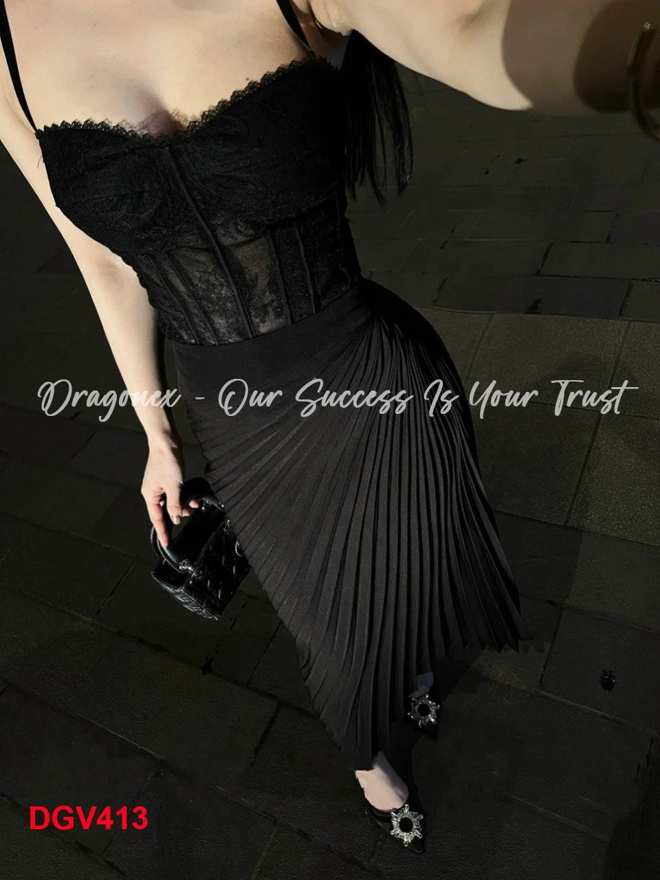 High Waist Pleated Skirt Smooth Satin Long Elegant Dress Summer Spring Lady Casual Pleated Skirt