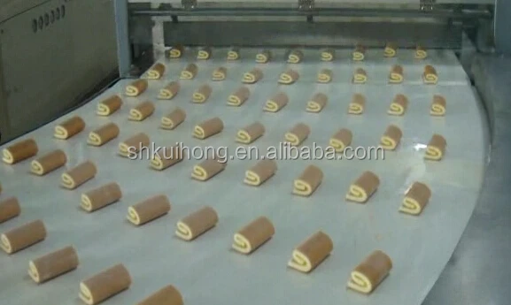 Long time guarantee Swiss roll cake production line layer cake making machine