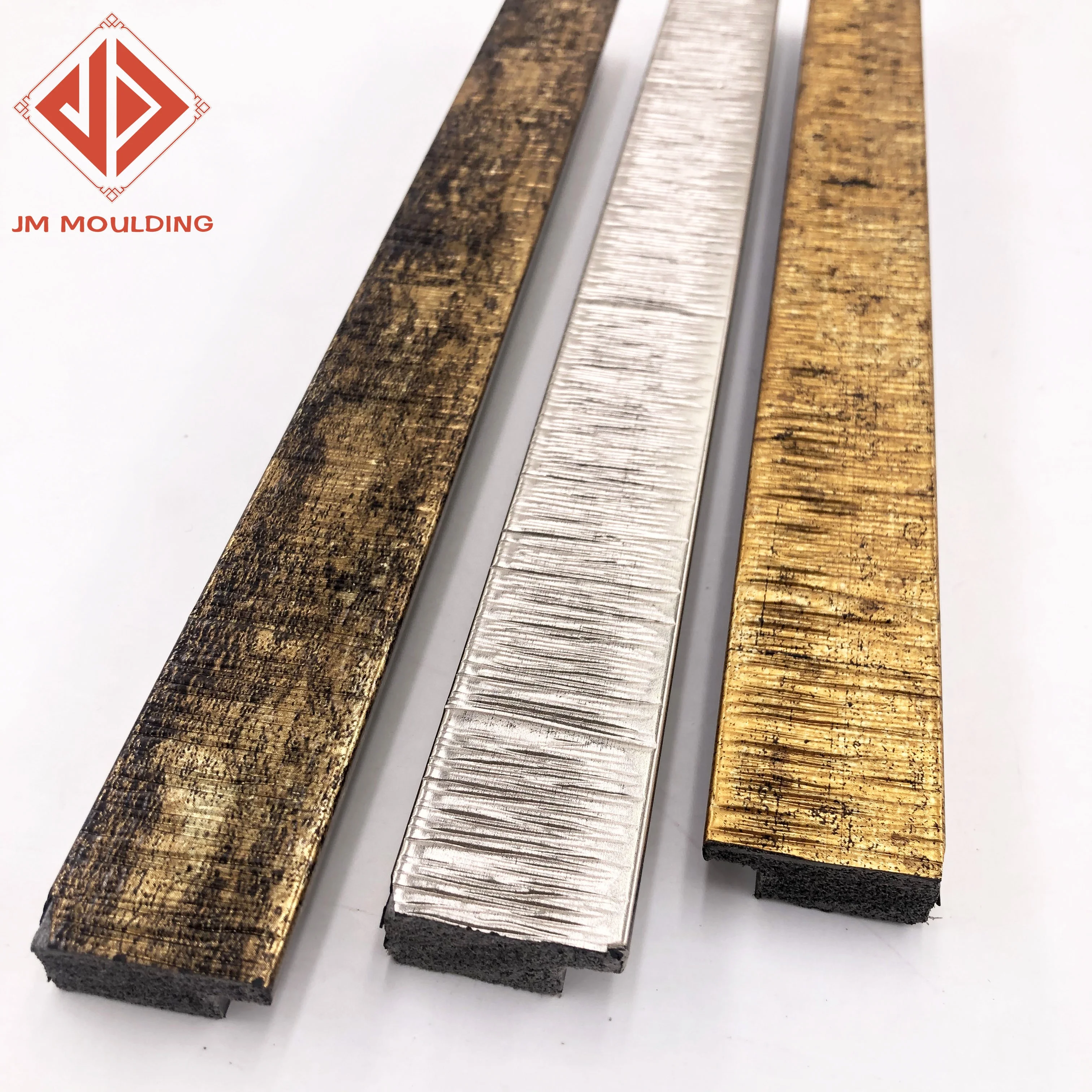 synthetic wood PS mouldings for photo frames plastic foam photo frame profile