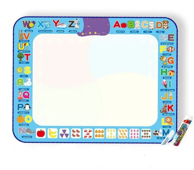 Junmon Magic Water Drawing Mat Coloring Doodle Mat Magic Pens Montessori Toys Painting Board Educational Toys for Kids
