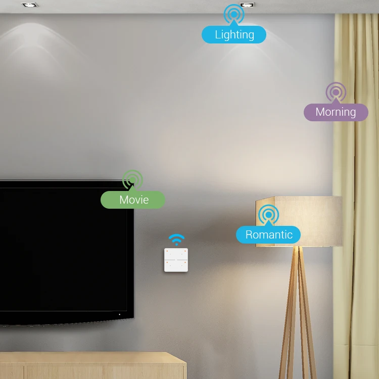BroadLink 3 way Control 4 Key Button Smart WiFi Scene Switch