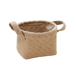Eco-friendly jute fabric grow bag burlap indoor planter with handles