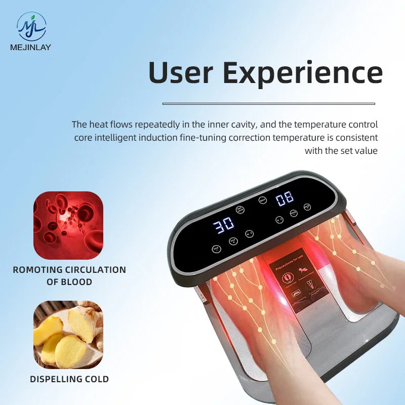 New Design Terahertz Foot Massage Equipment with PEMF Magnetic Vibration Blue LED Therapy for improve blood circulation health